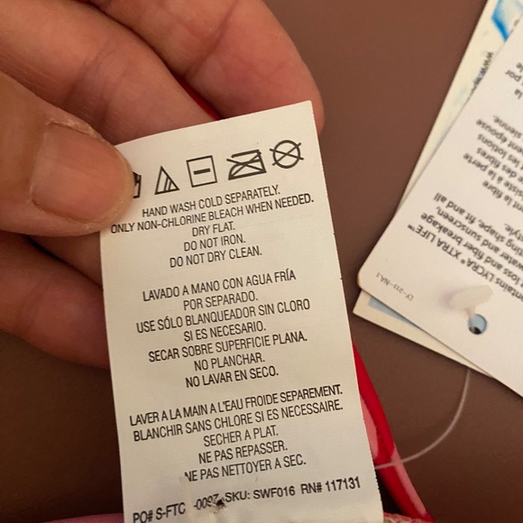 Sporti thong bikini set pink camo removable pads - Picture 9 of 14